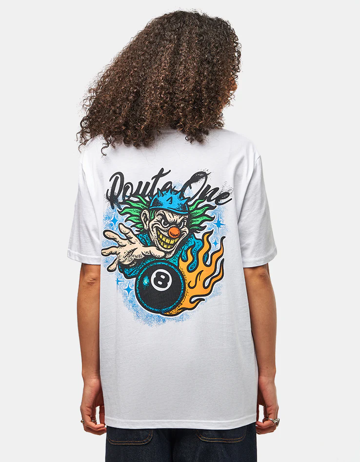 Route One Ochos Locos Organic T-Shirt - White - Image 5
