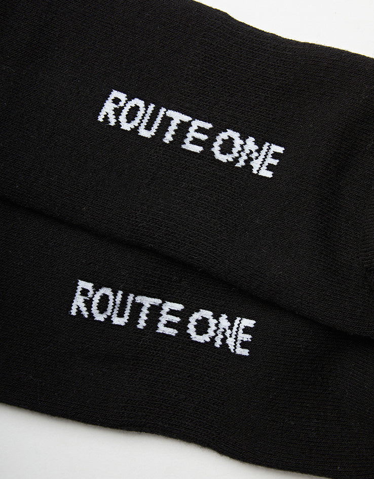 Route One Onenness Crew Socks - Black - Image 4