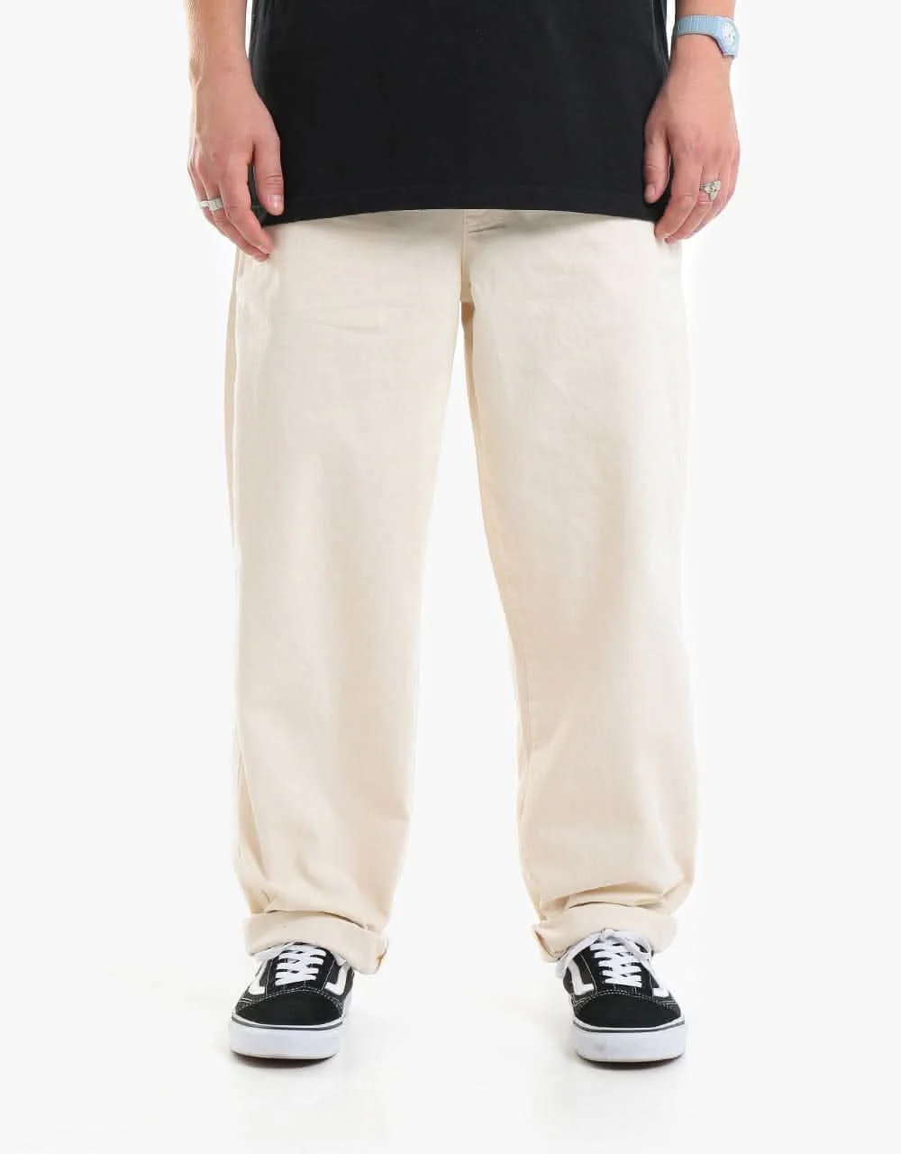 Route One Organic Baggy Pants - Off White - Image 5