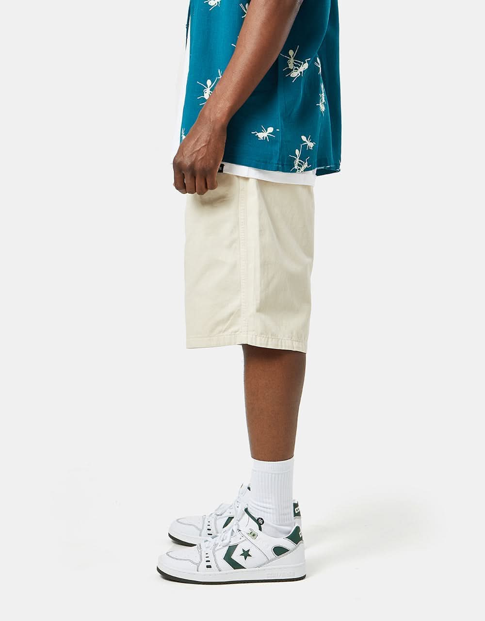 Route One Organic Beach Shorts - Off White - Image 4