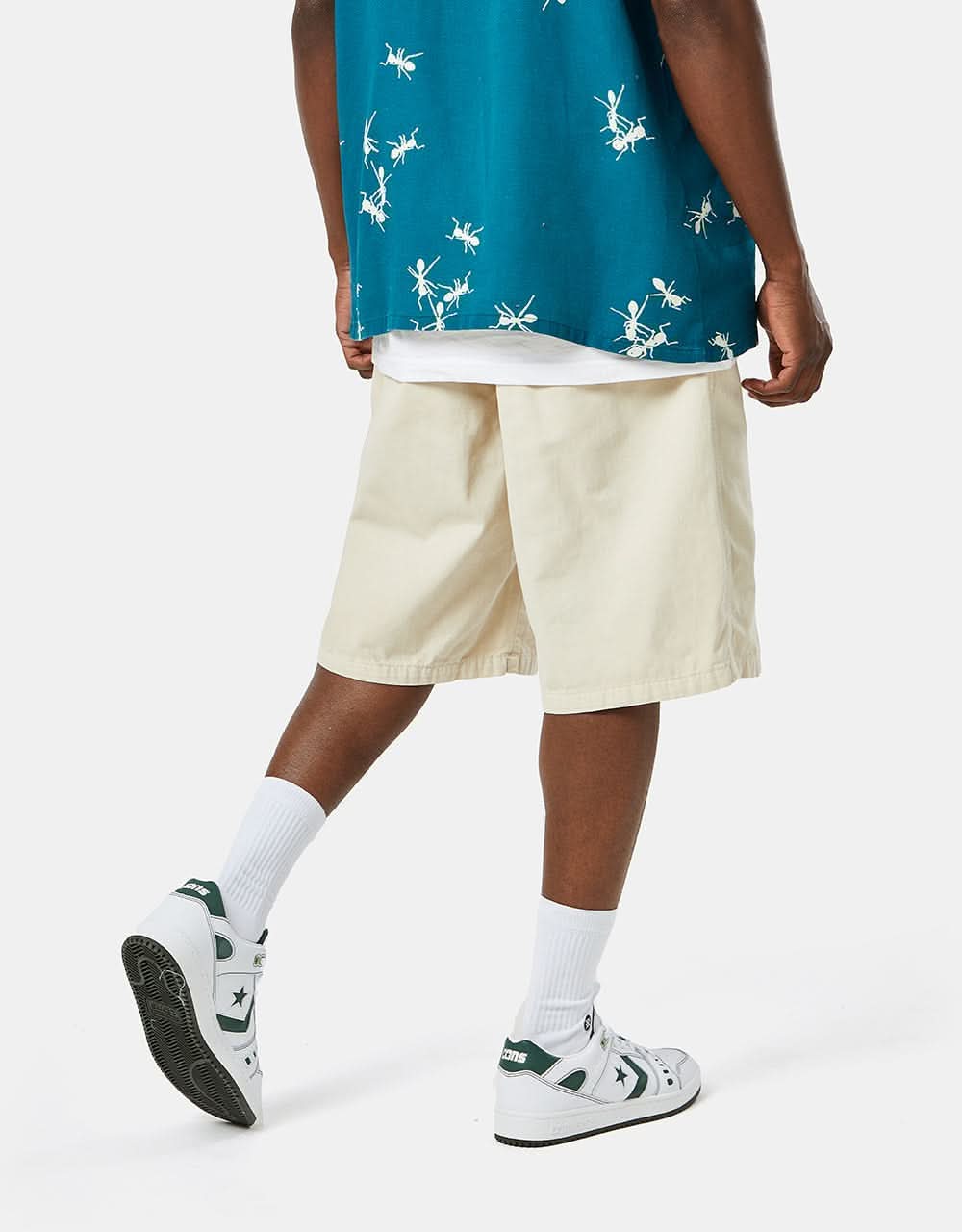 Route One Organic Beach Shorts - Off White - Image 5