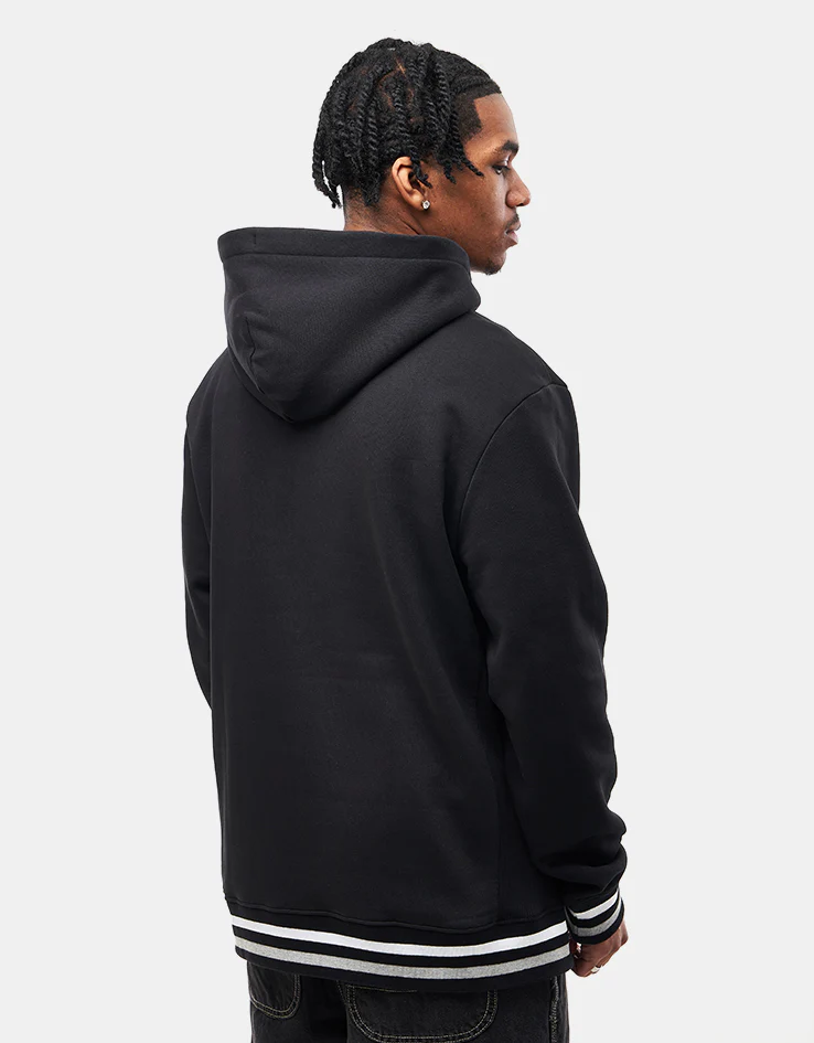 Route One Organic Butterflies Heavyweight  Pullover Hoodie - Black - Image 2
