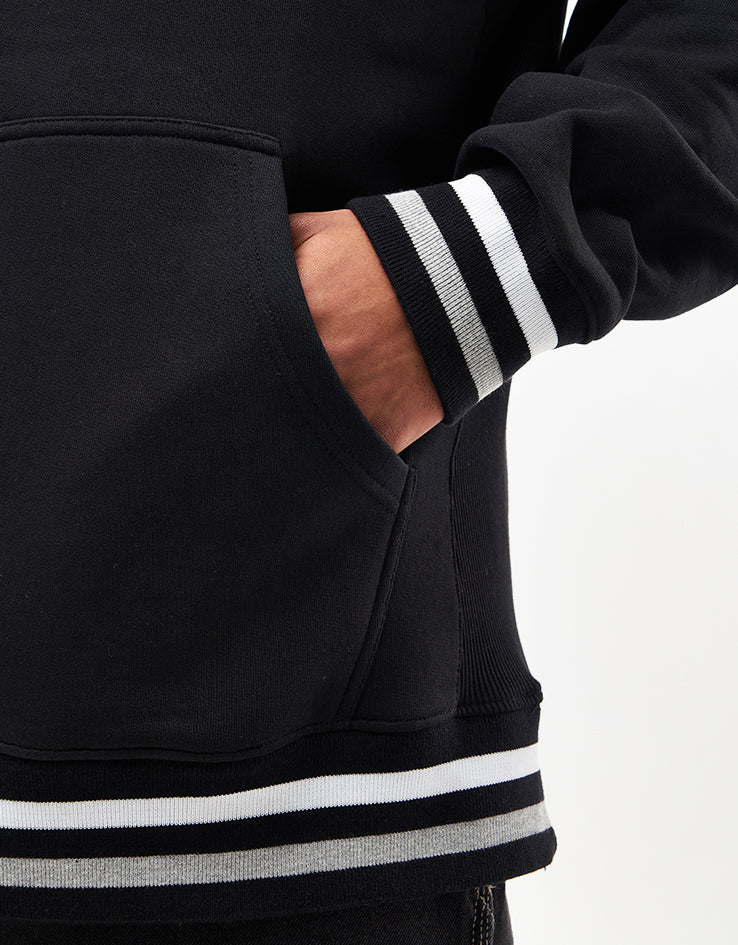 Route One Organic Butterflies Heavyweight  Pullover Hoodie - Black - Image 4