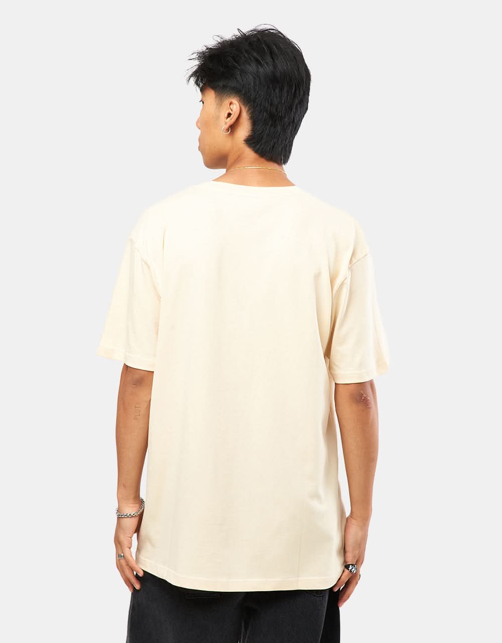 Route One Organic Chest Logo T-Shirt - Ivory Cream - Image 2