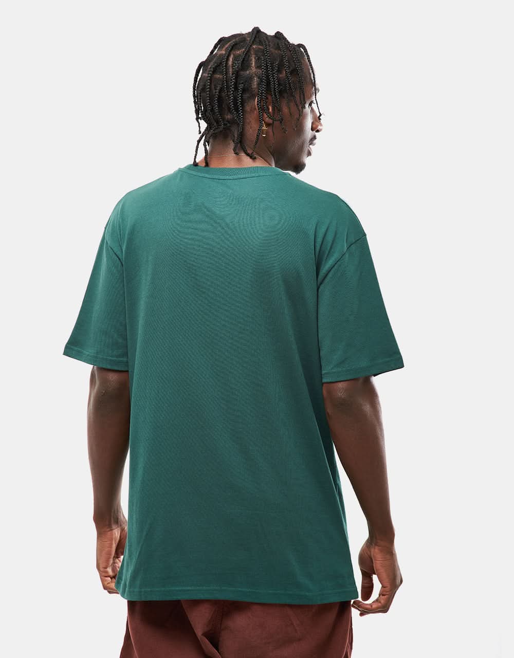 Route One Organic T-Shirt - Forest Green - Image 2