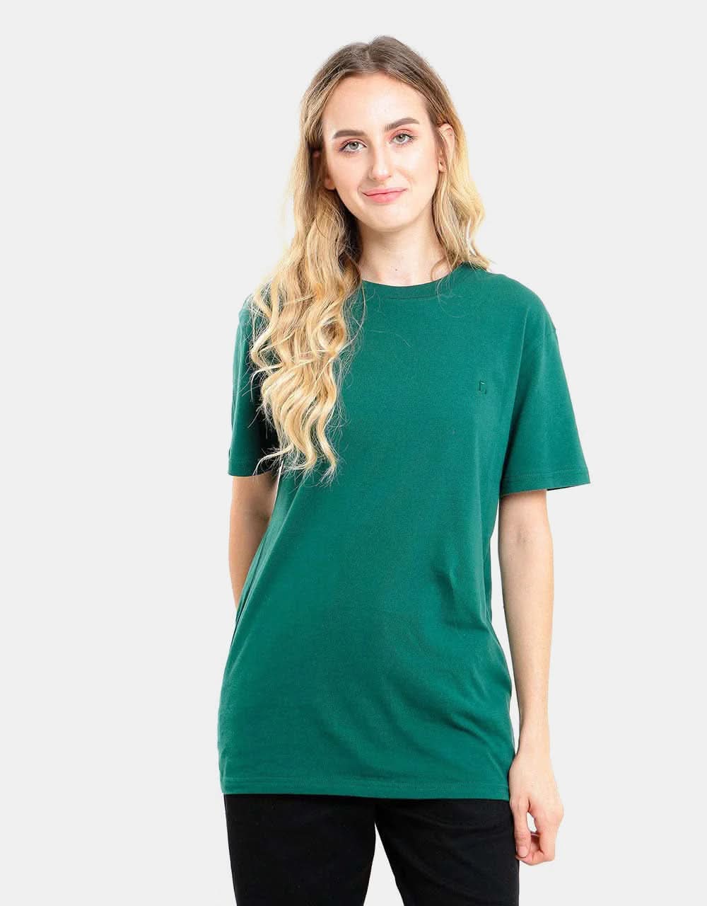 Route One Organic T-Shirt - Forest Green - Image 5
