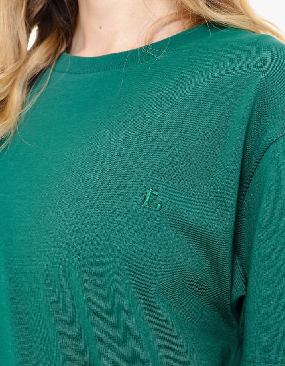Route One Organic T-Shirt - Forest Green - Image 6