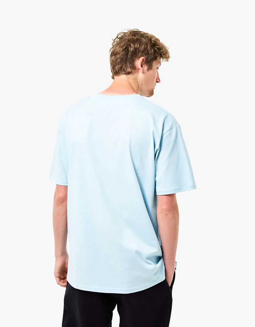 Route One Organic T-Shirt - Sky Blue - Image 3