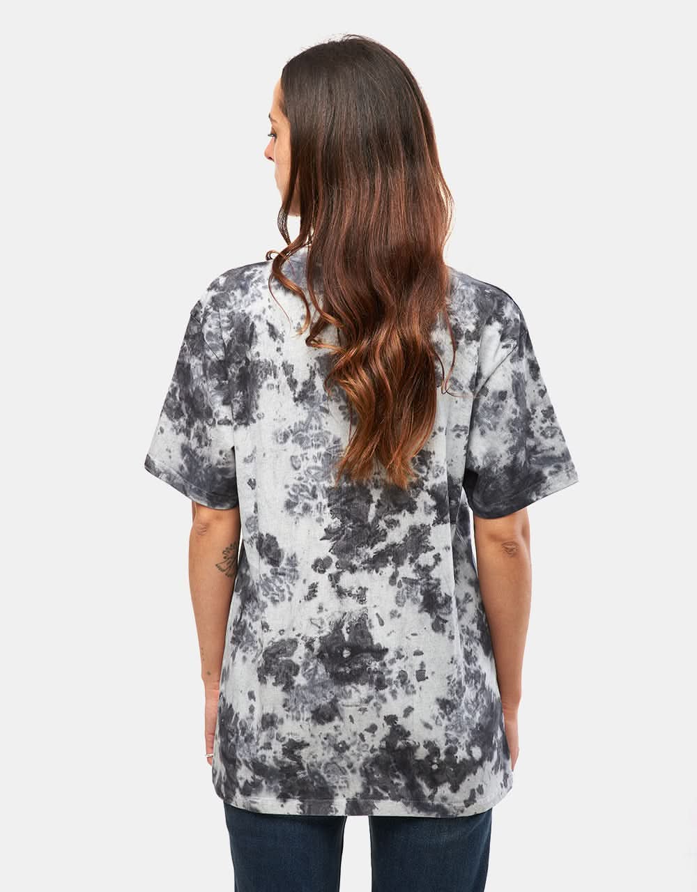Route One Organic Tie Dye T-Shirt - Black - Image 5