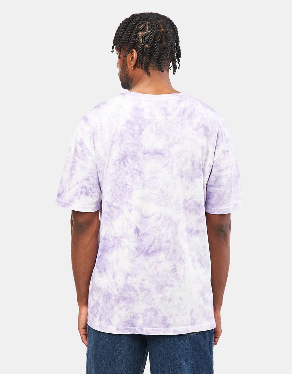 Route One Organic Tie Dye T-Shirt - Moderate Purple - Image 2