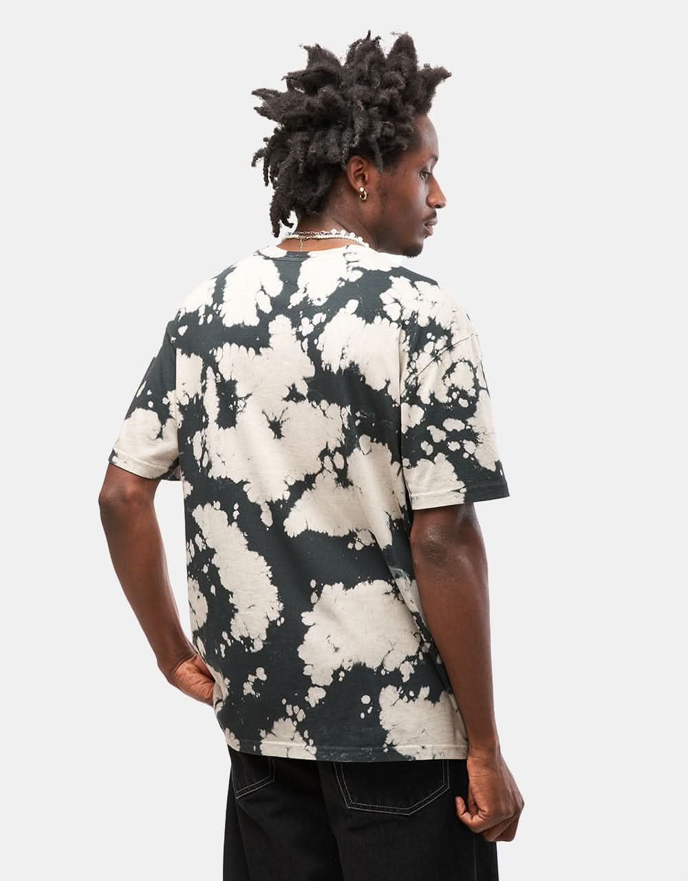 Route One Organic Tie Dye T-Shirt - Peach - Image 2