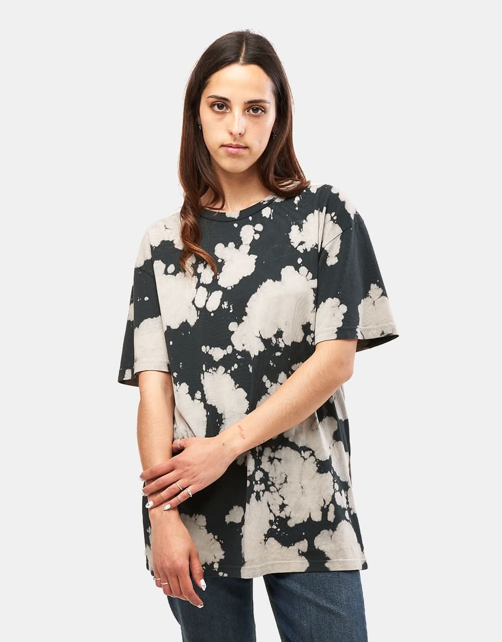 Route One Organic Tie Dye T-Shirt - Peach - Image 4