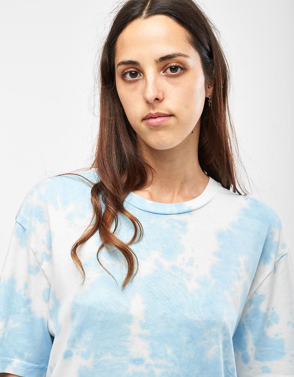 Route One Organic Tie Dye T-Shirt - Sky Blue - Image 6