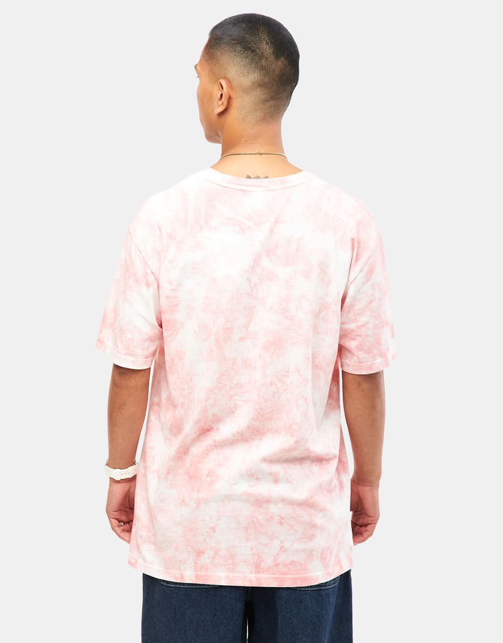 Route One Organic Tie Dye T-Shirt - Terracotta Pink - Image 2