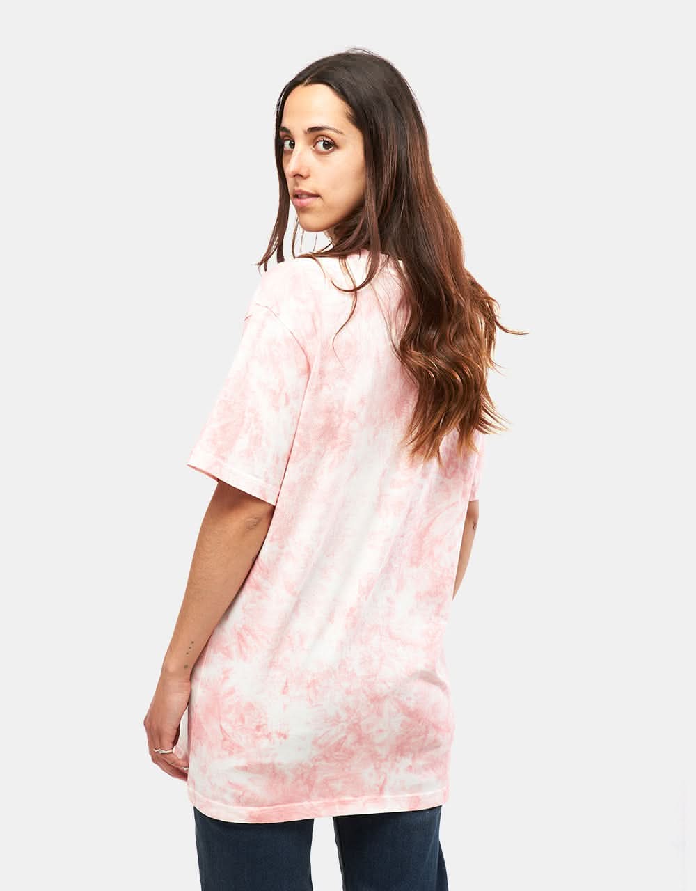 Route One Organic Tie Dye T-Shirt - Terracotta Pink - Image 5