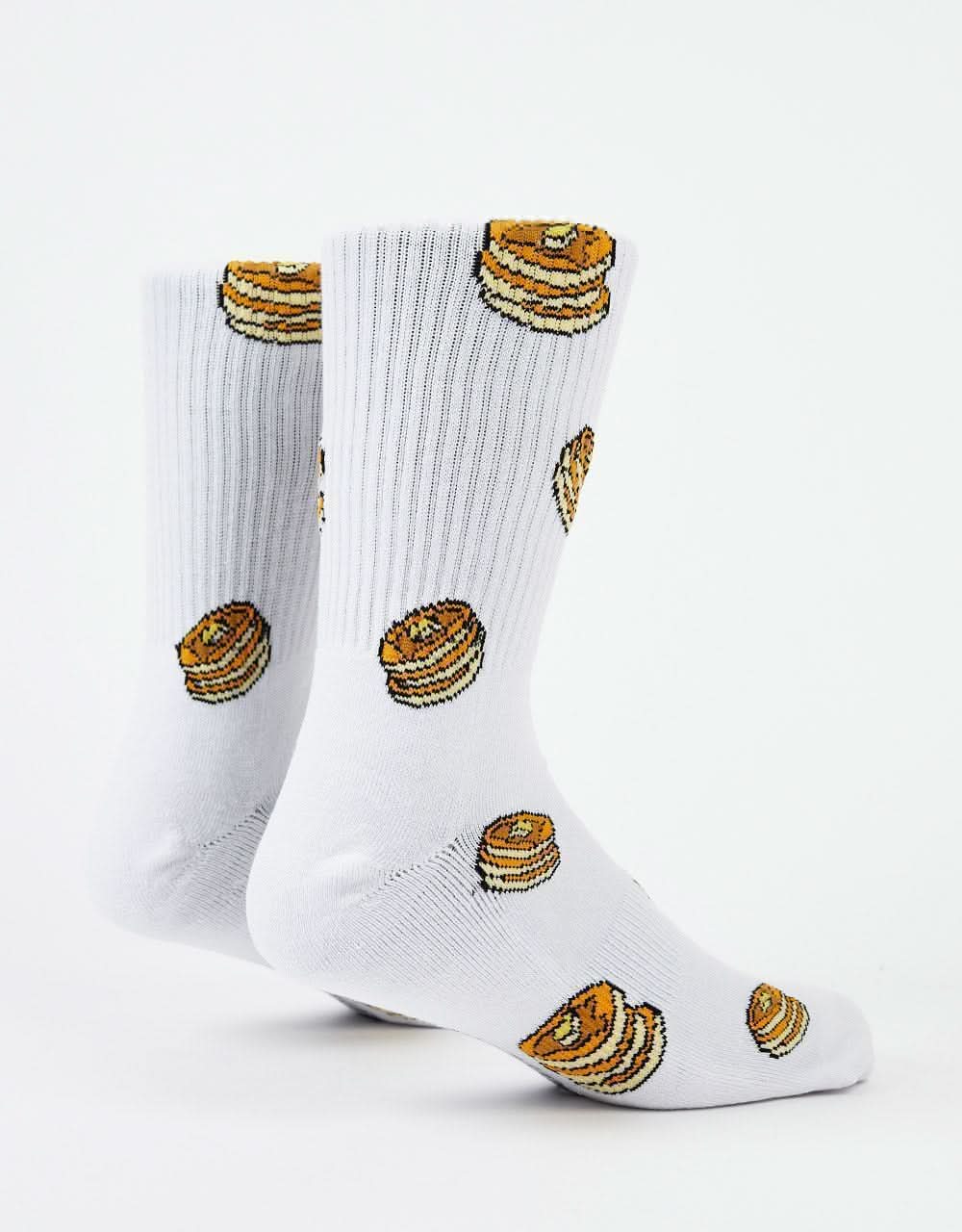 Route One Pancakes Crew Socks - White - Image 3