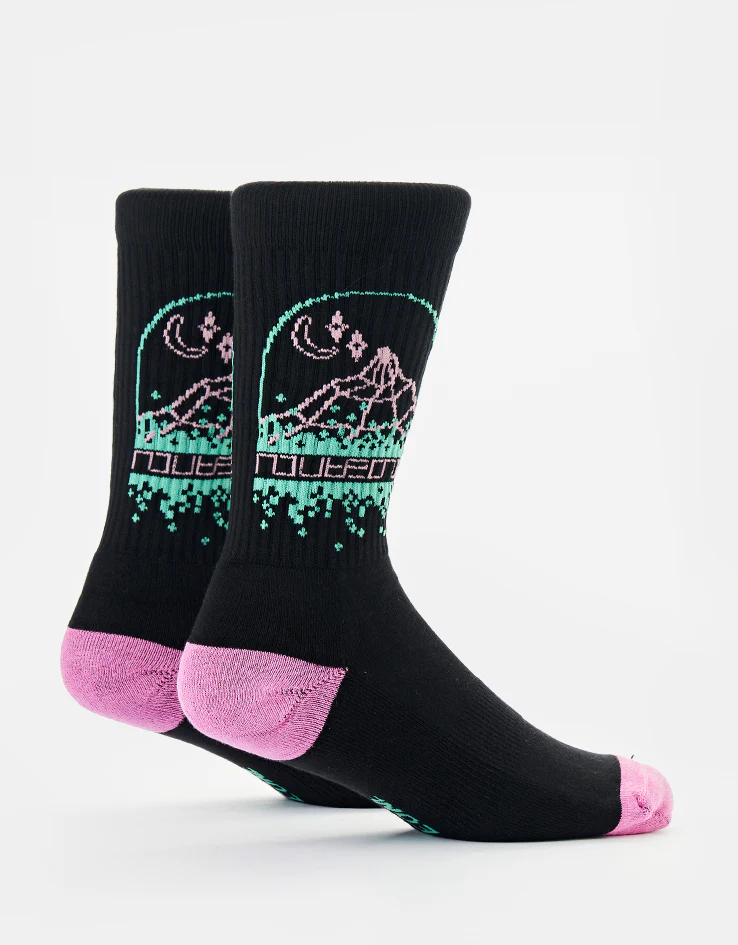 Route One Peak Crew Socks - Black - Image 5