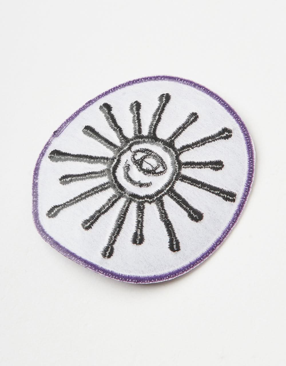 Route One Petroglyph Sun Embroidered Patch - Purple - Image 3