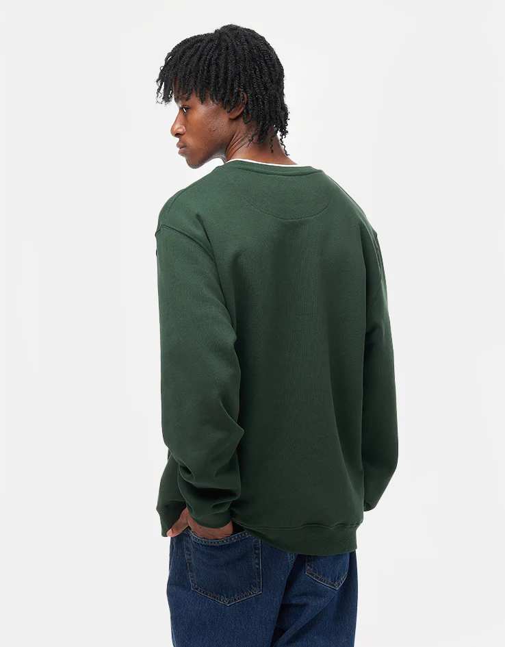 Route One Petroglyphic Heavyweight Sweatshirt - Forest Green - Image 3