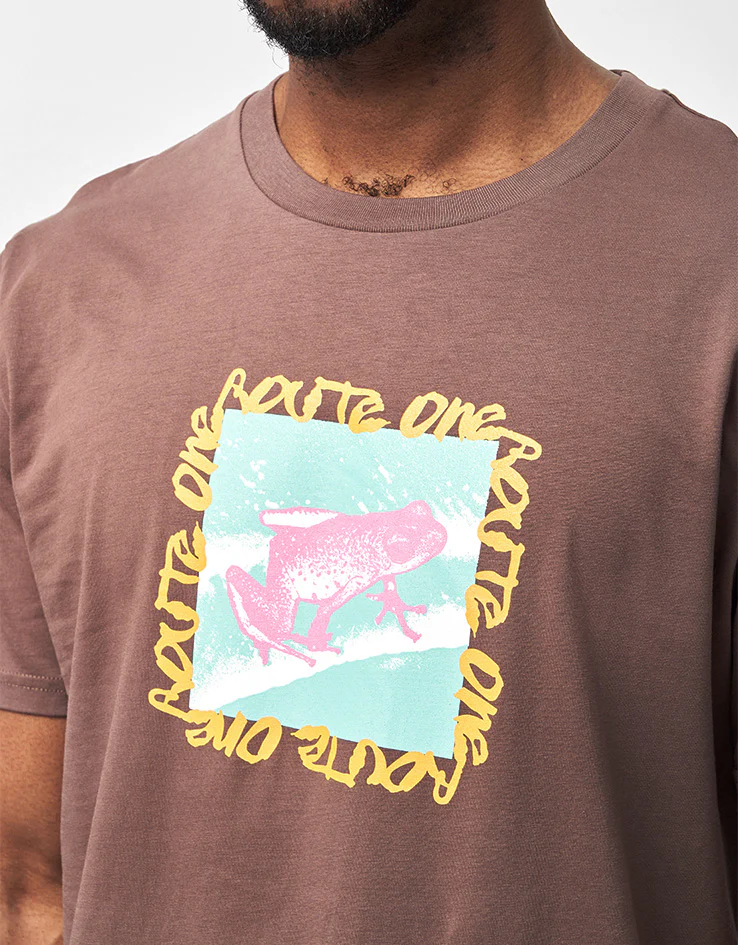 Route One Poison Frog Organic T-Shirt - Mocha - Image 3