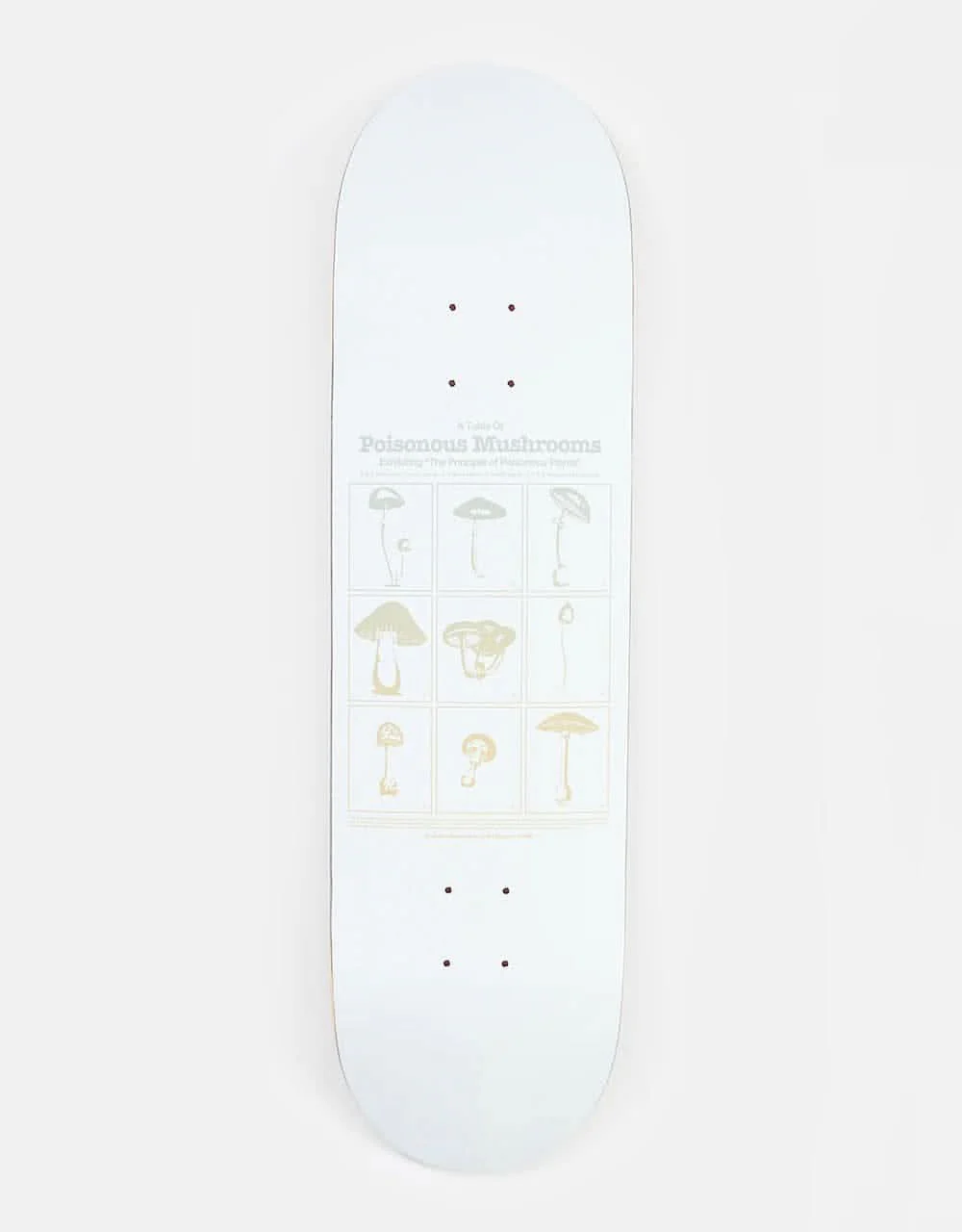 Route One Poisonous Mushrooms Skateboard Deck - 8.5"
