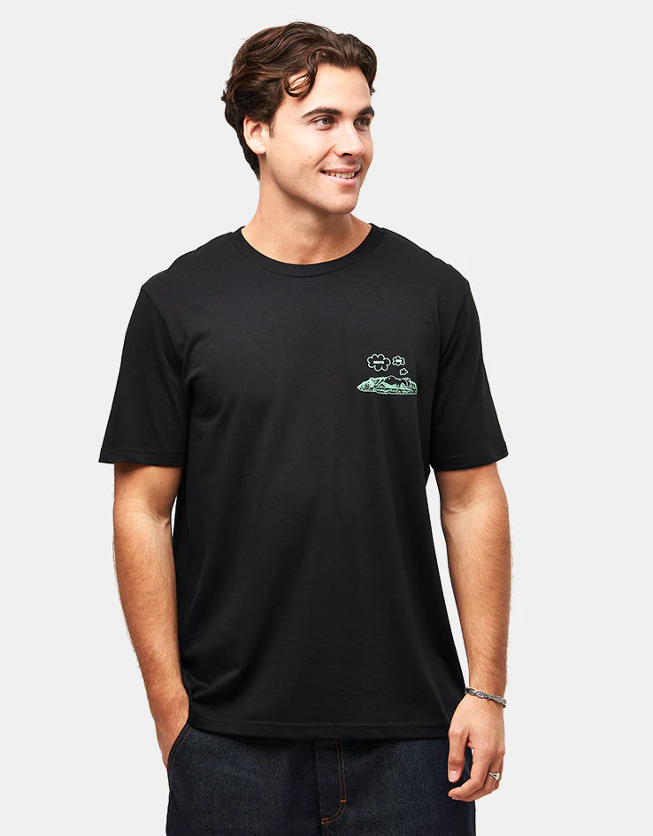 Route One Pondering Organic T-Shirt - Black - Image 2