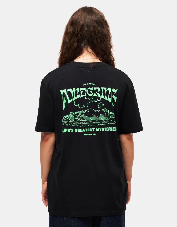 Route One Pondering Organic T-Shirt - Black - Image 4