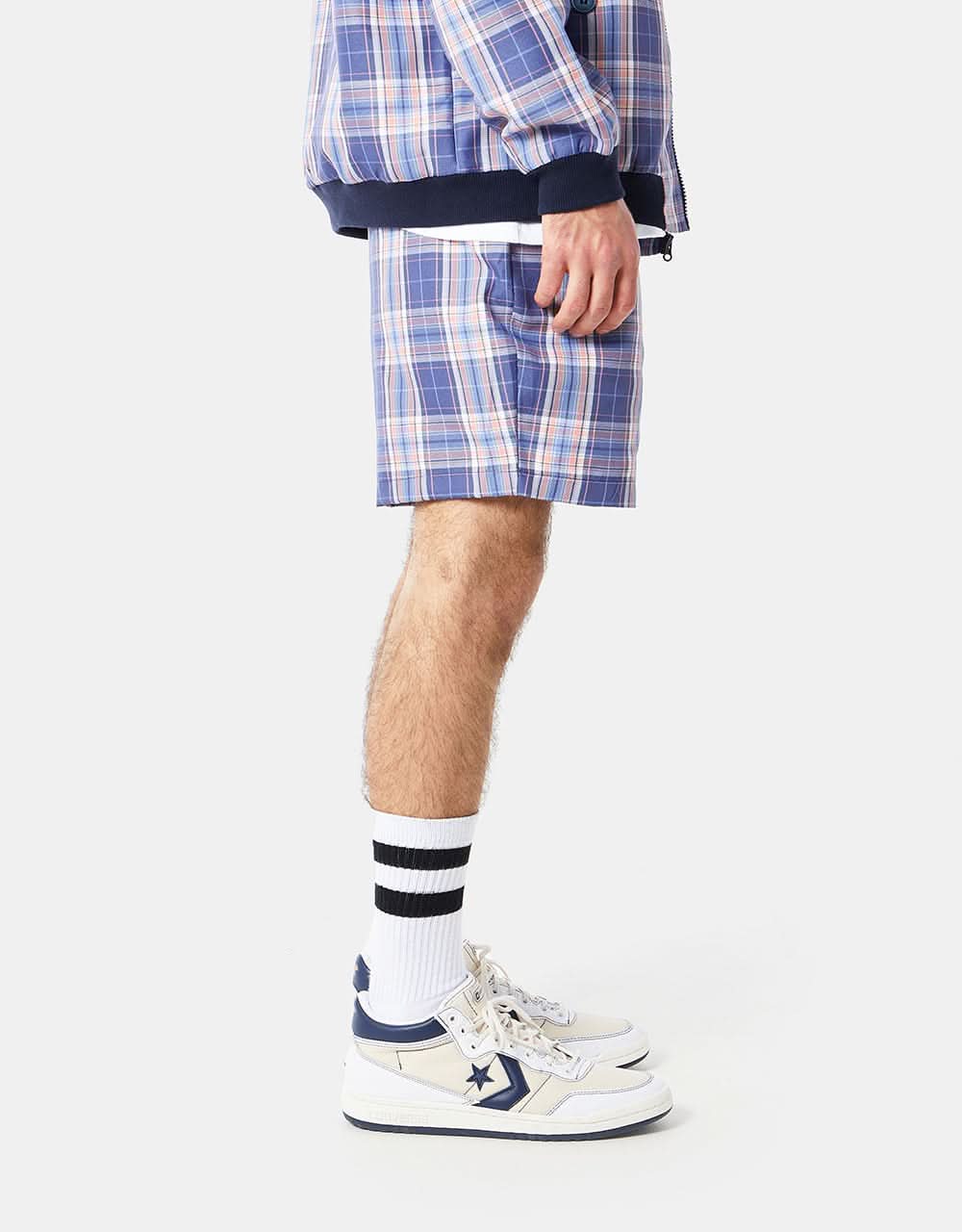 Route One Pool Shorts - Plaid Blue - Image 2