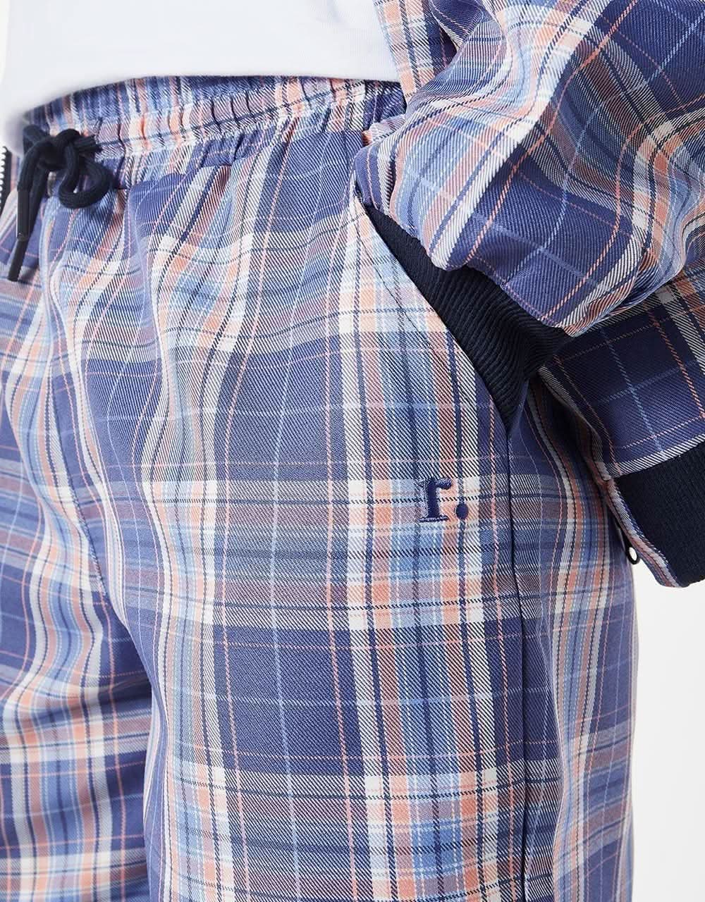 Route One Pool Shorts - Plaid Blue - Image 5