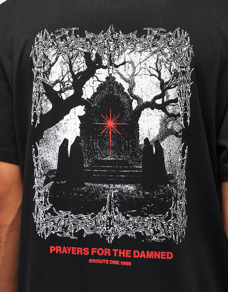 Route One Prayers Organic T-Shirt - Black - Image 3