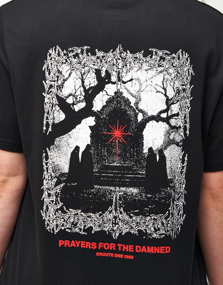 Route One Prayers Organic T-Shirt - Black - Image 7