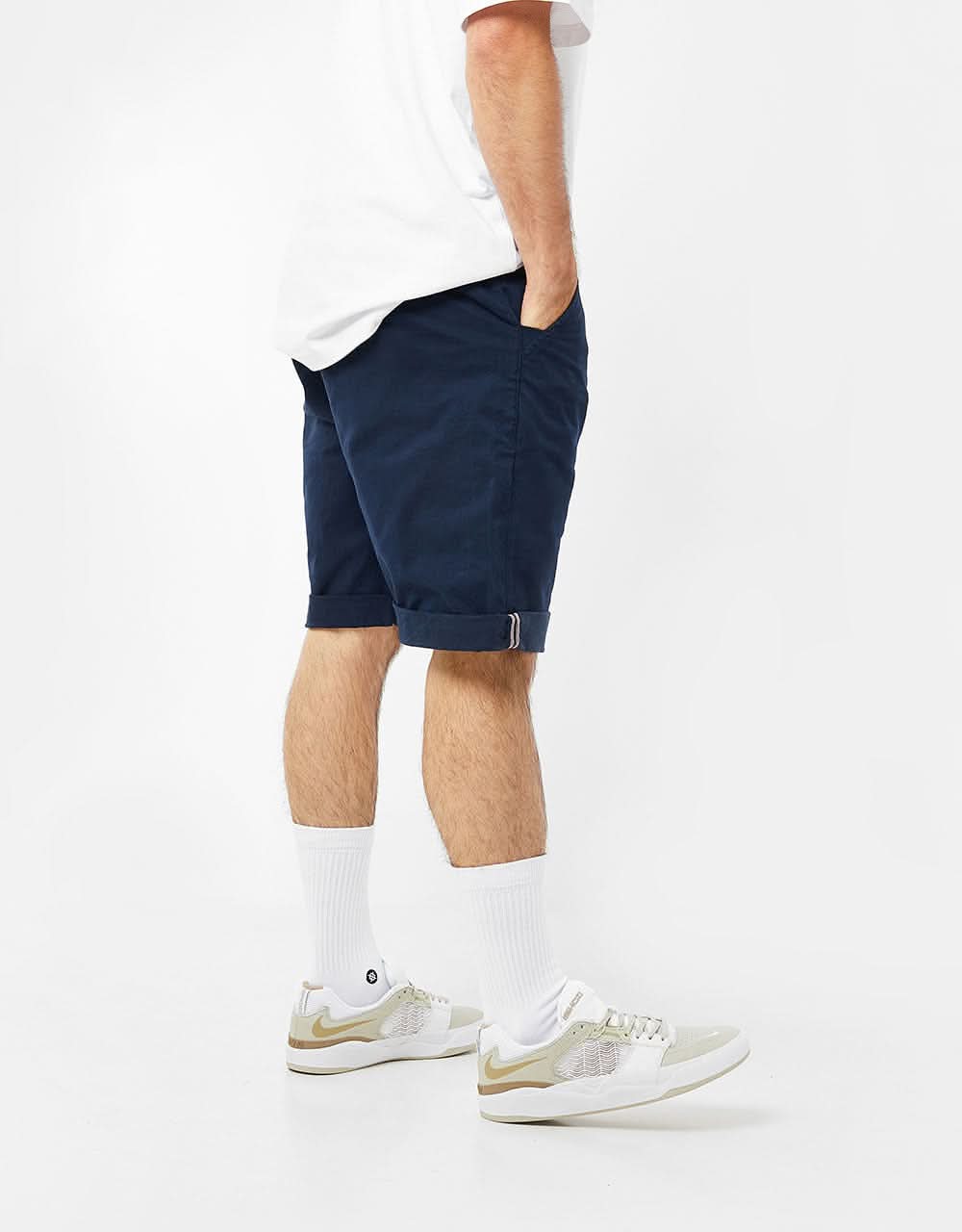 Route One Premium Chino Shorts - Navy - Image 5