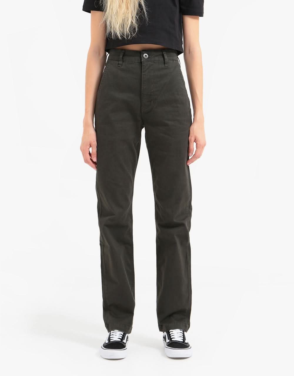 Route One Premium Relaxed Fit Chinos - Army - Image 8