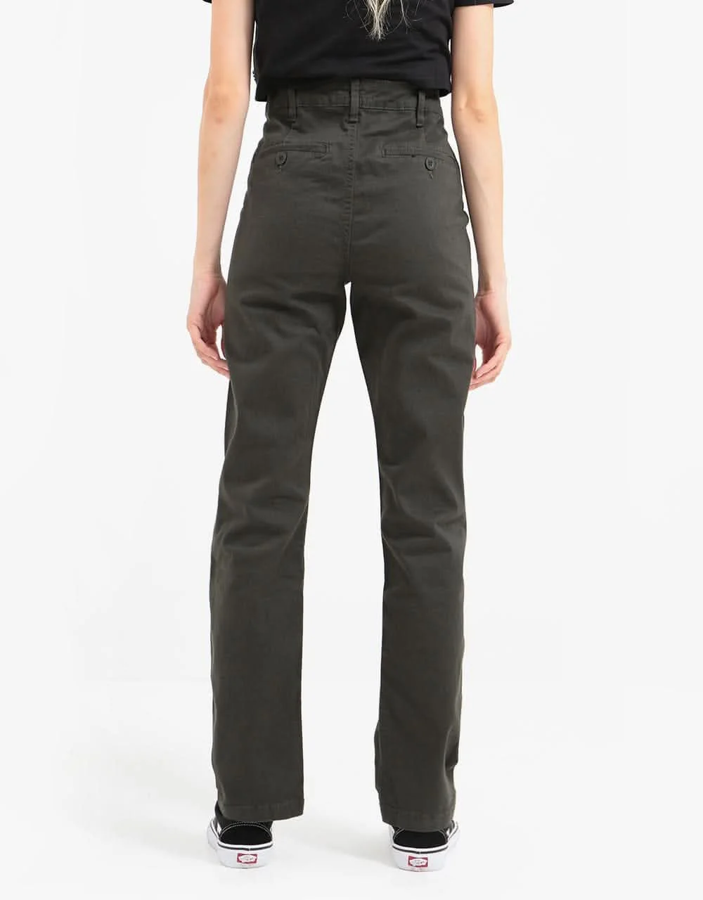 Route One Premium Relaxed Fit Chinos - Army - Image 9