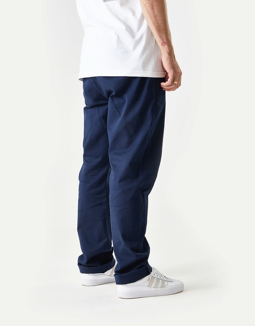 Route One Premium Relaxed Fit Chinos - Navy - Image 6