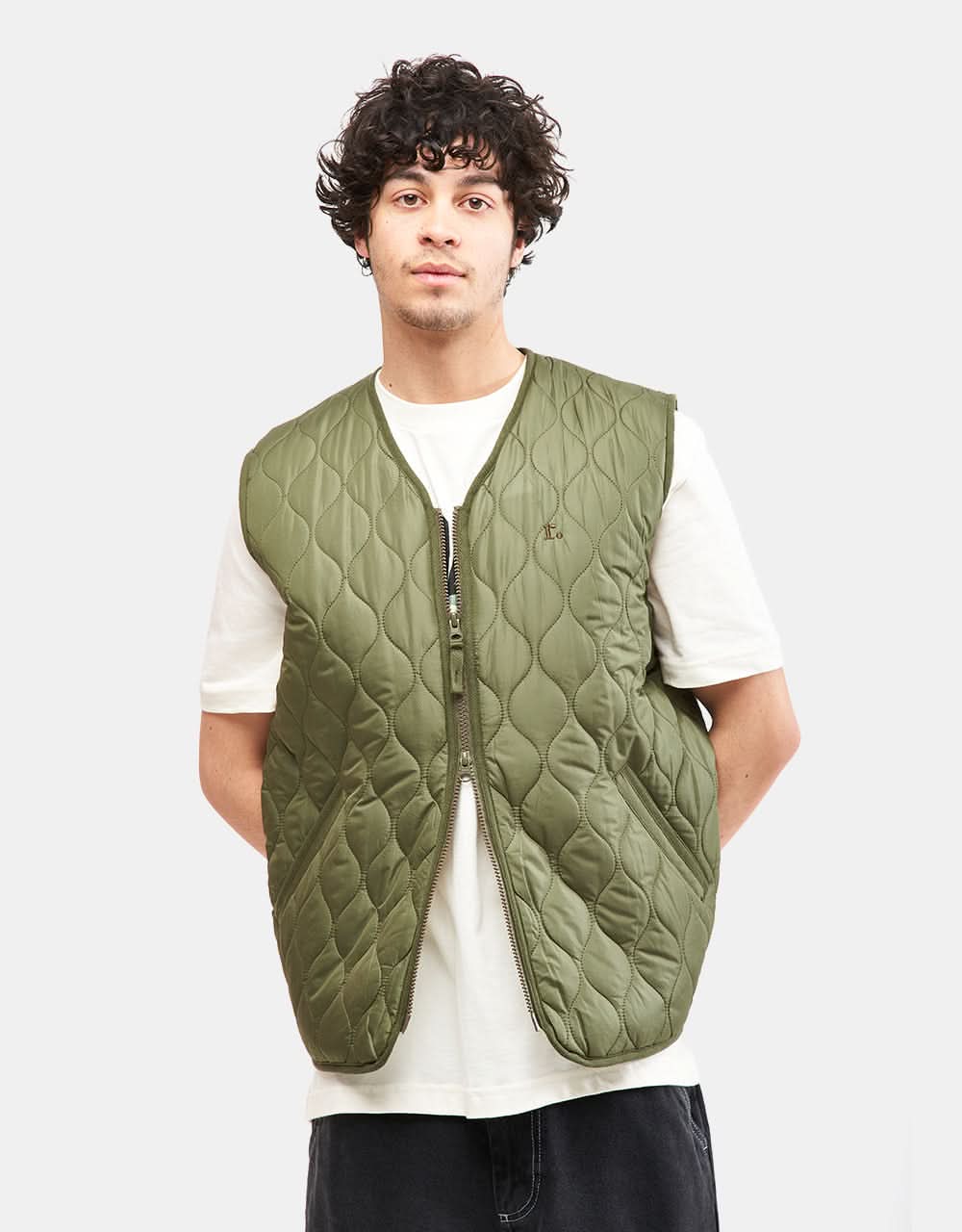 Route One Quilted Liner - Olive - Image 2