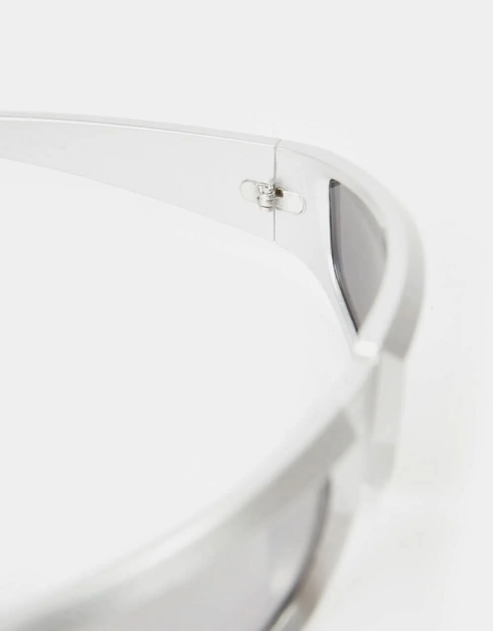 Route One Racer Sunglasses - Silver - Image 5