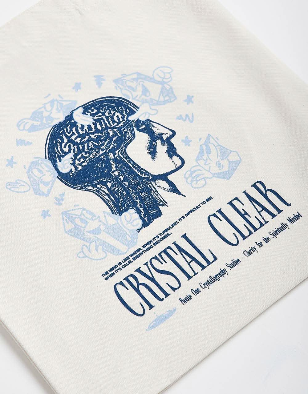 Route One Recycled Crystal Clear Tote Bag - Natural - Image 2