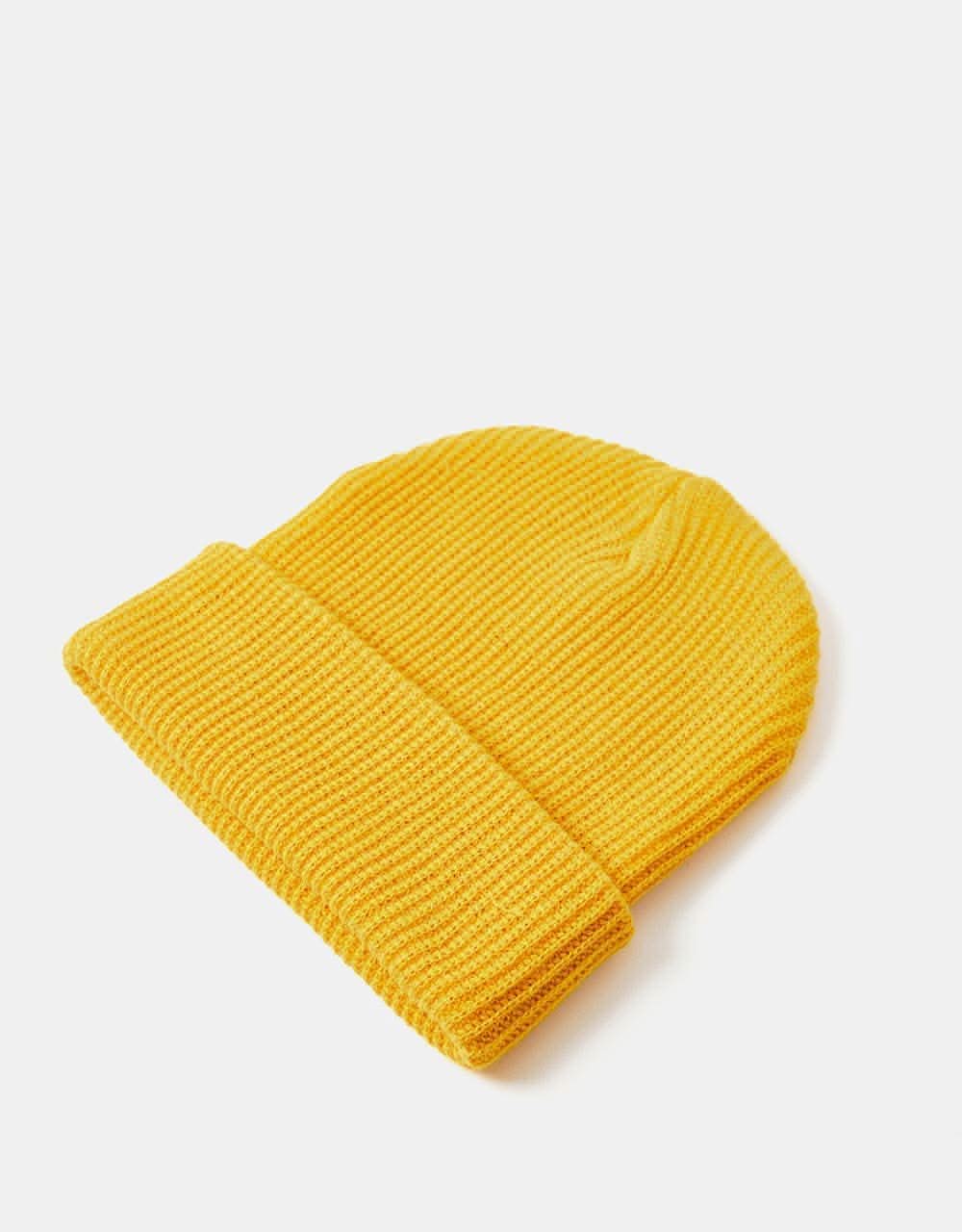 Route One Recycled Fisherman Beanie - Mustard - Image 3