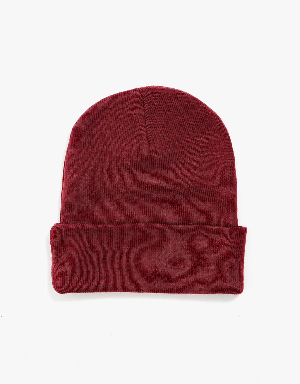 Route One Recycled NY Cuff Beanie - Burgundy - Image 3