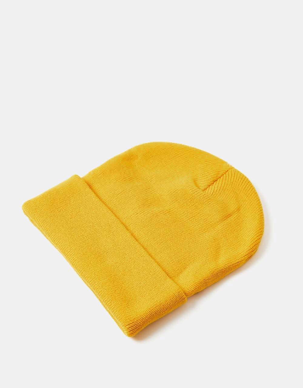 Route One Recycled NY Cuff Beanie - Mustard - Image 3