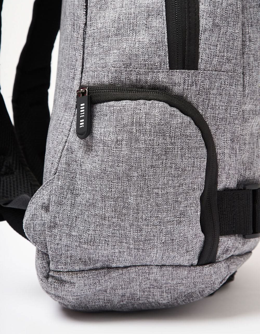 Route One Recycled Skatepack - Grey Crosshatch - Image 11