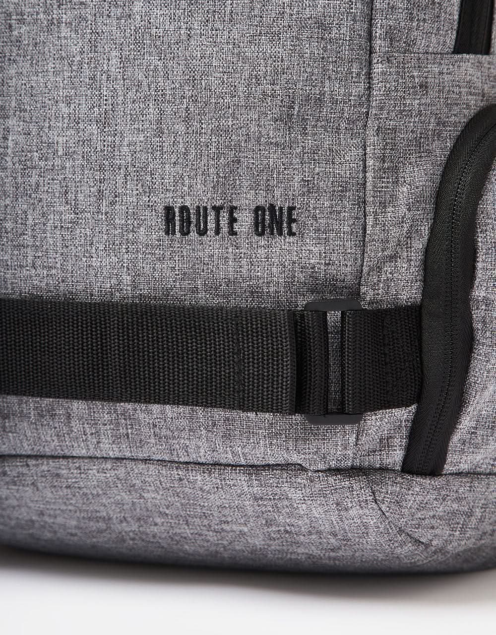 Route One Recycled Skatepack - Grey Crosshatch - Image 9