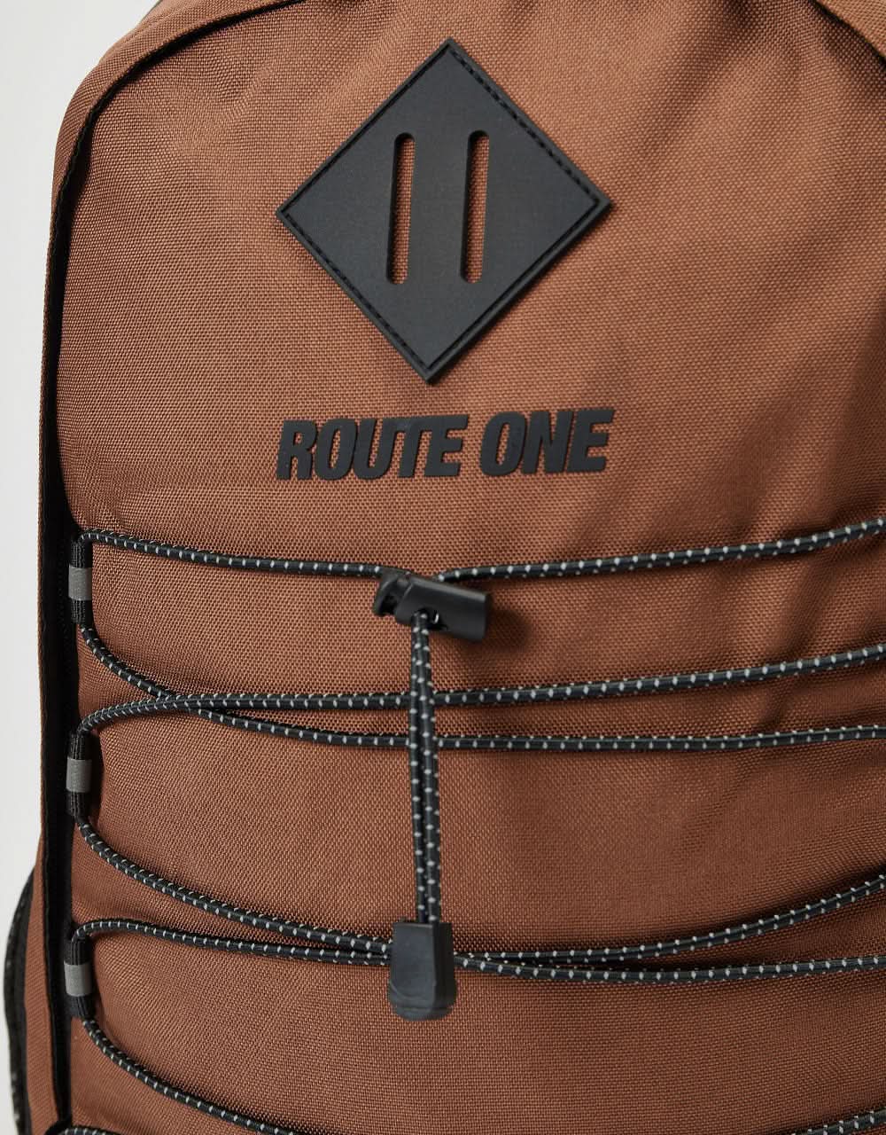 Route One Recycled Tour Backpack - Brown - Image 4