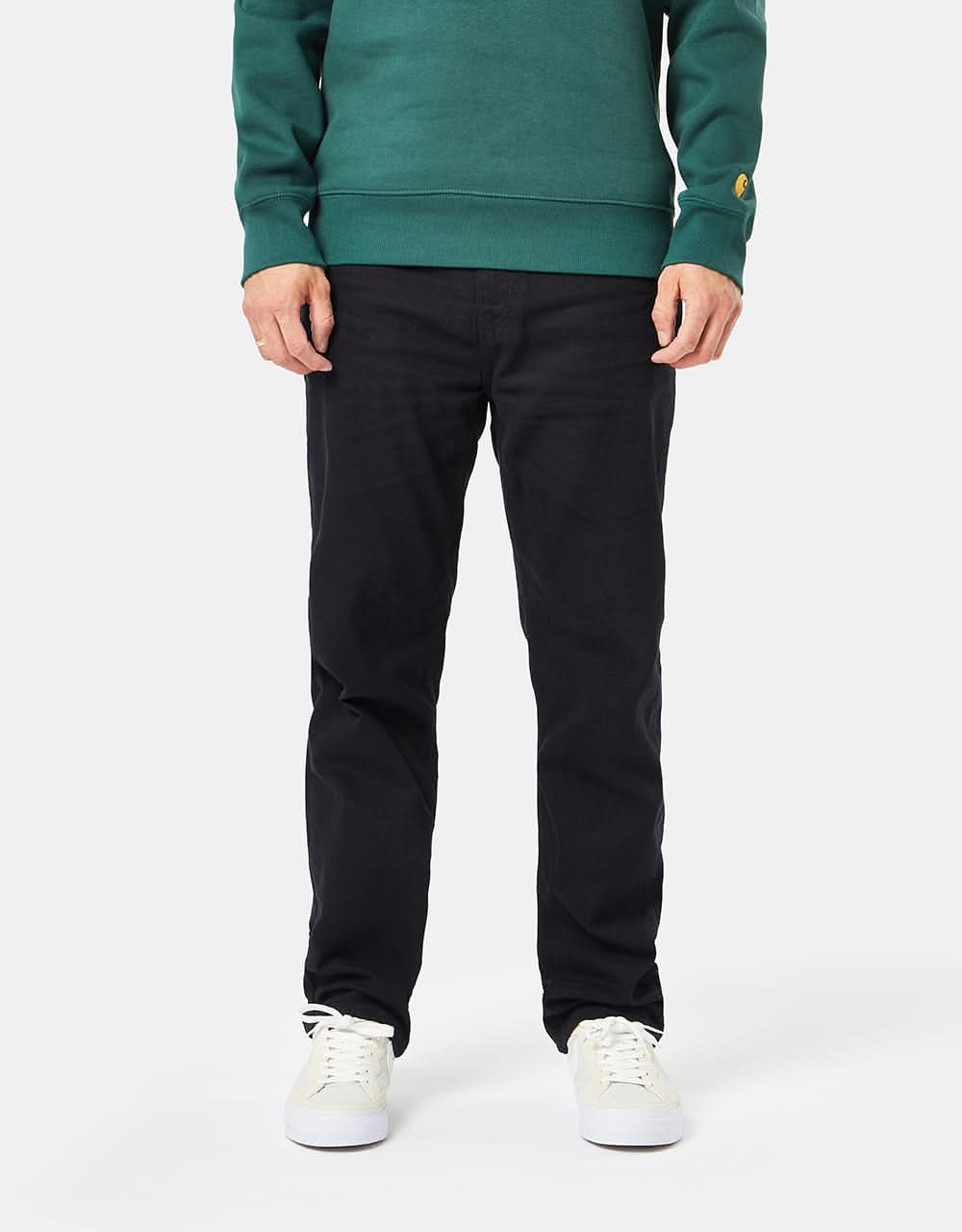 Route One Relaxed Denim Jeans - Flat Black - Image 7