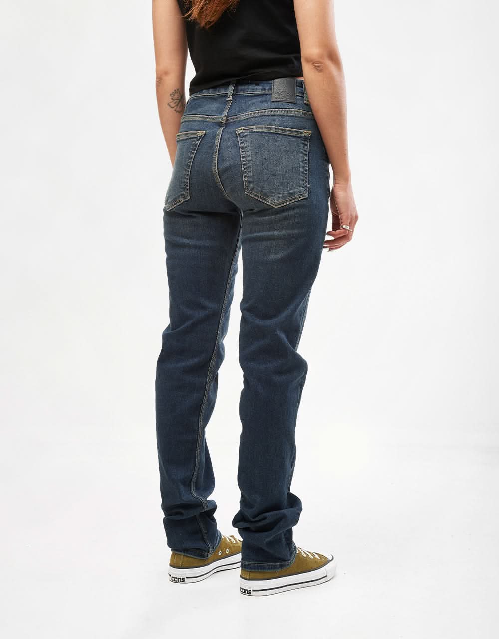 Route One Relaxed Denim Jeans - Mid Wash - Image 8
