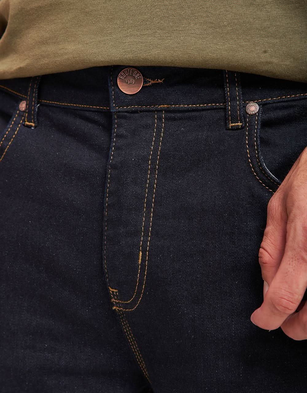 Route One Relaxed Denim Jeans - Raw - Image 5