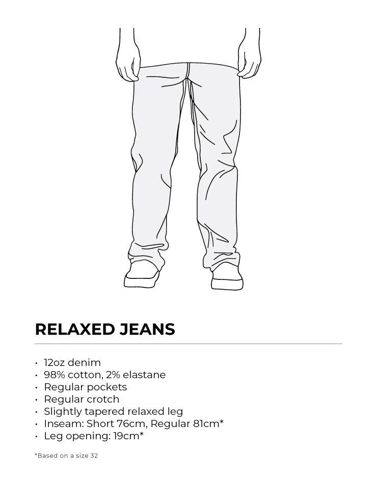 Route One Relaxed Denim Jeans - Washed Blue - Image 13
