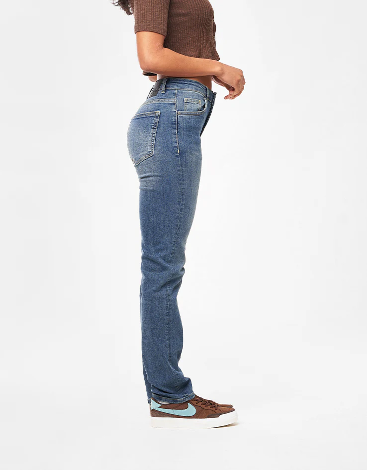 Route One Relaxed Denim Jeans - Washed Blue - Image 9