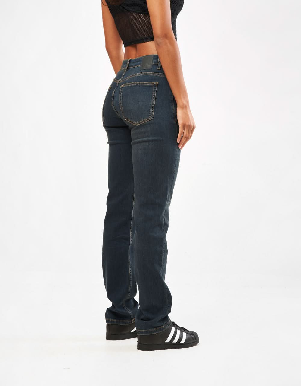 Route One Relaxed Denim Jeans - Washed Indigo - Image 8